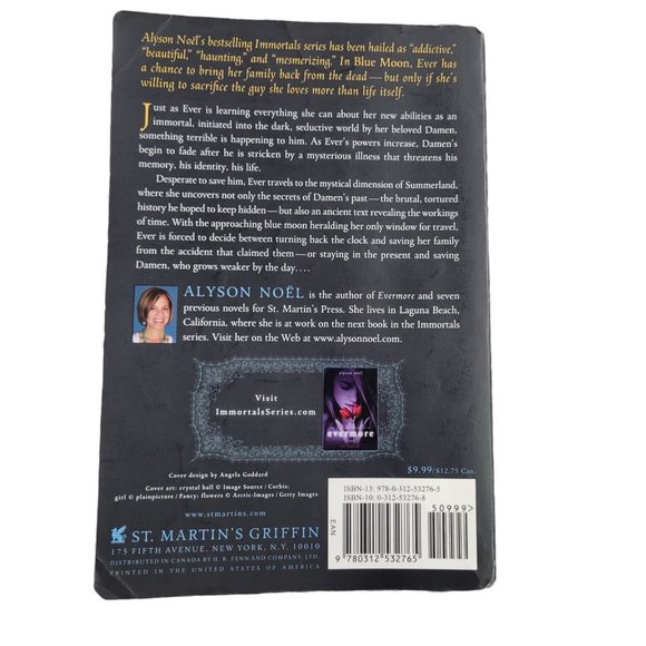 The Immortals Blue Moon Shadowland Evermore Alyson Noel Paperback Books Lot Of 3 - Picture 4 of 12